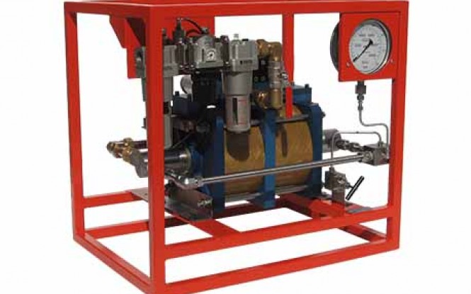 هیدروتست پمپ پنوماتیکی (بادی) هیدرولیکی دو سرعته 1489 بار فشارقوی مدل ATDP-Range ساخت هایفورس انگلستان