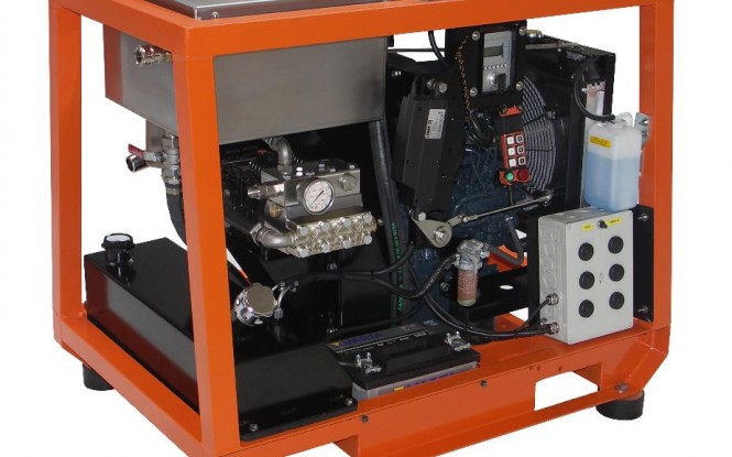 واترجت دیزلی 500 بار فشارقوی جهت شستشو و رسوب زدایی صنعتی مدل CD-25 ساخت دن جت دانمارک