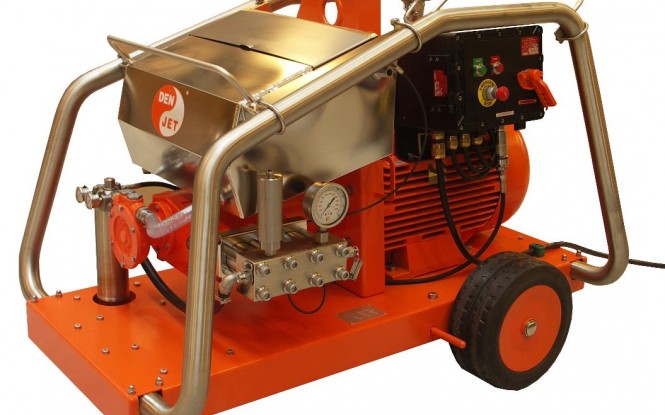 واترجت الکتریکی برقی 2000 بار جهت رسوب زدایی و شستشوی صنعتی مدل CEX-40 ساخت دن جت دانمارک