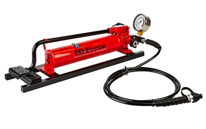 پمپ دستی پدالی هیدرولیکی فولادی 700 بار دو سرعته مدل HP FP-Range ساخت هایفورس انگلستان